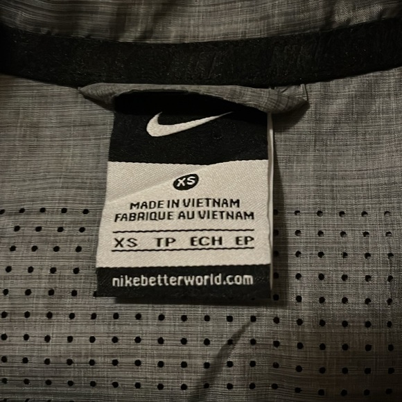 Nike Gray High Collar Lughtweight Jacket Convertible Vest XS - Picture 10 of 16